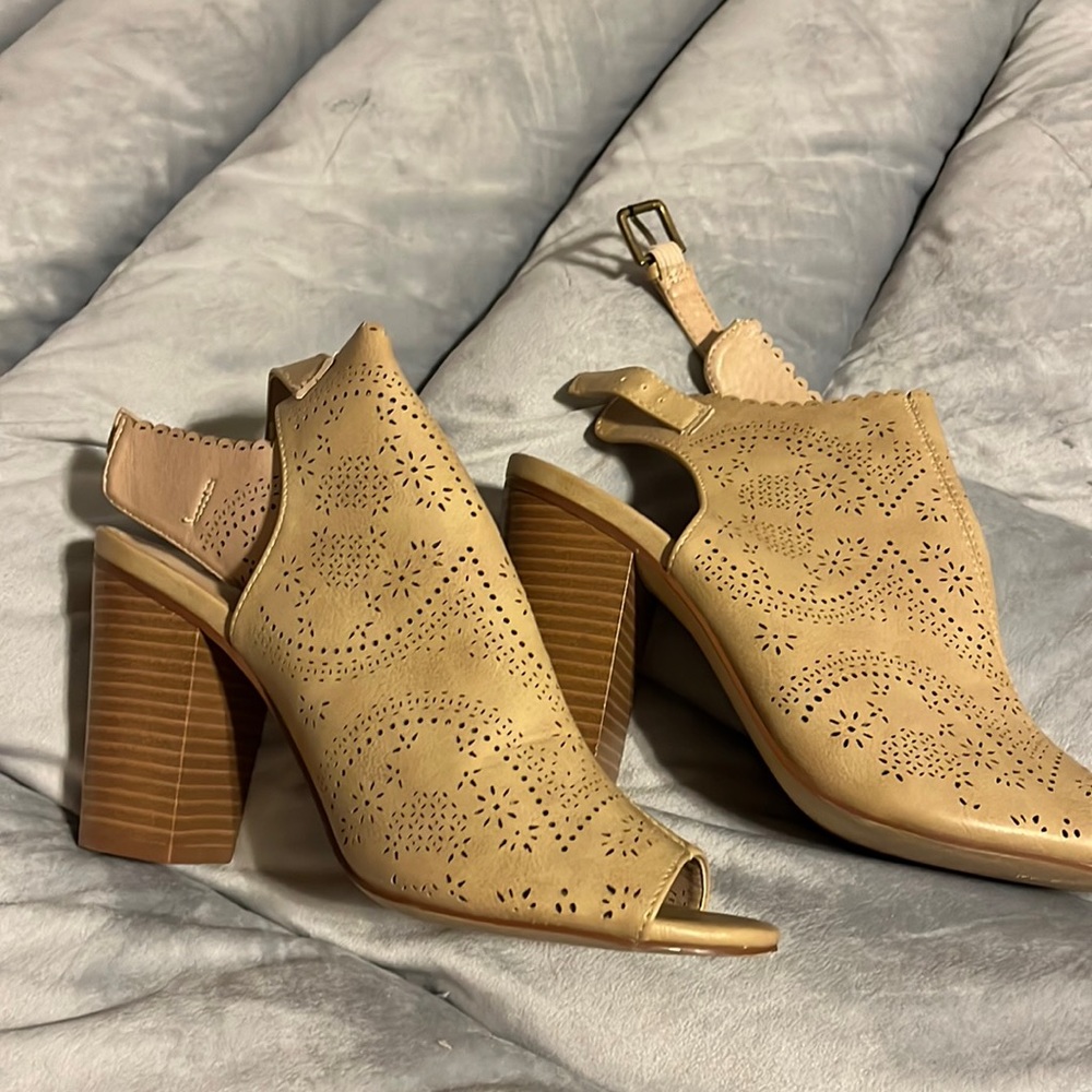 Just fab tan heels